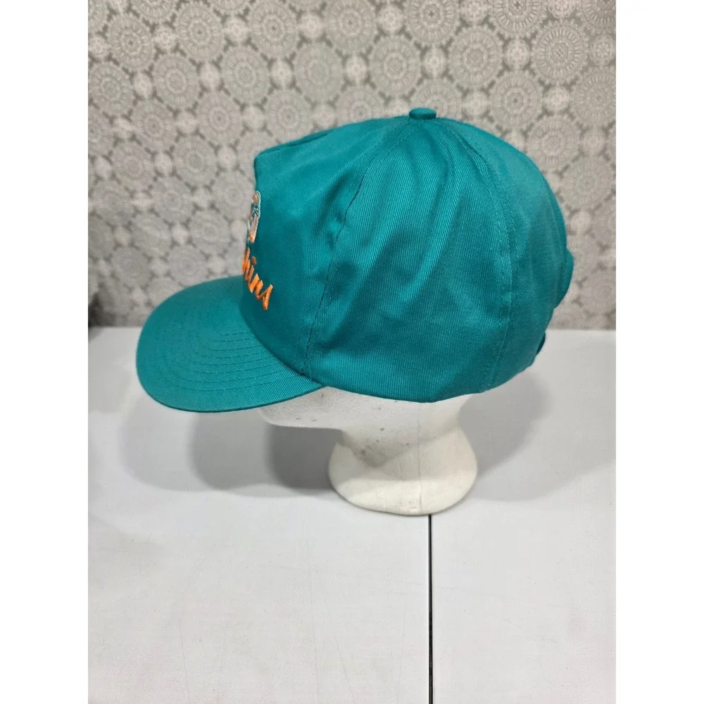 Miami Dolphins Snapback Hat Teal Orange Embroidered NFL Football Logo‎ Adult